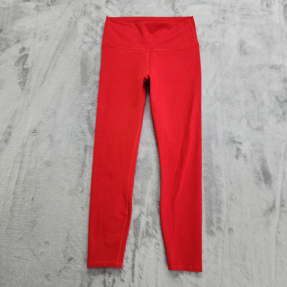 Fabletics Pants Womens XS Red Define PowerHold High-Waisted 7/8 Leggings Workout